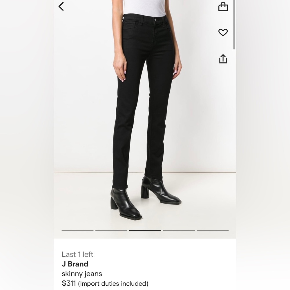 J Brand skinny jeans, Maria, high rise, dark indigoe denim, size 27
